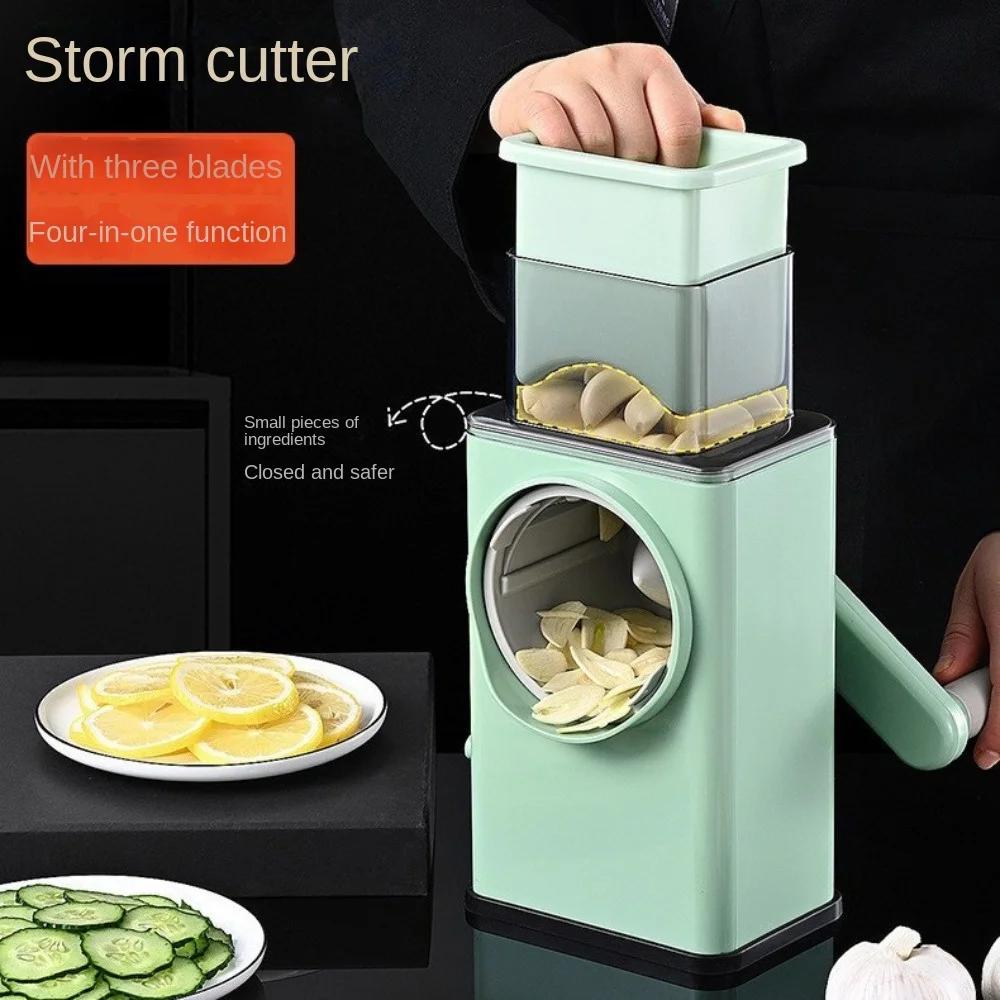 Hot Vegetable Cutter Household Vegetable Cutting Artifact Hand Rock Tube Multi-function Potato Shredder Slicer Grater
