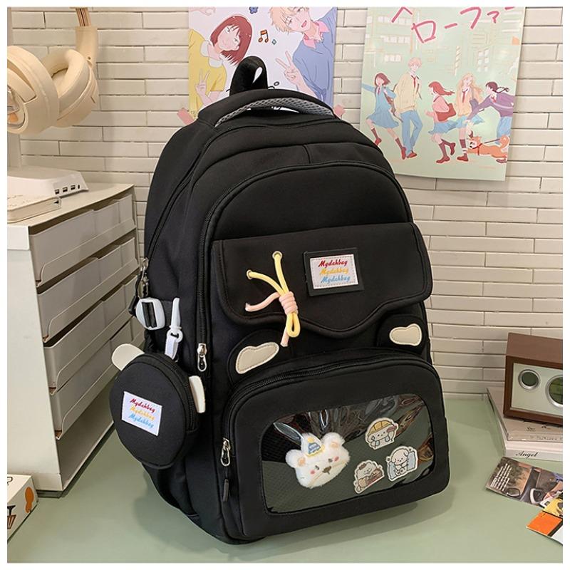 New high-value, fresh, sweet and cute bear transparent, junior high school and high school backpack