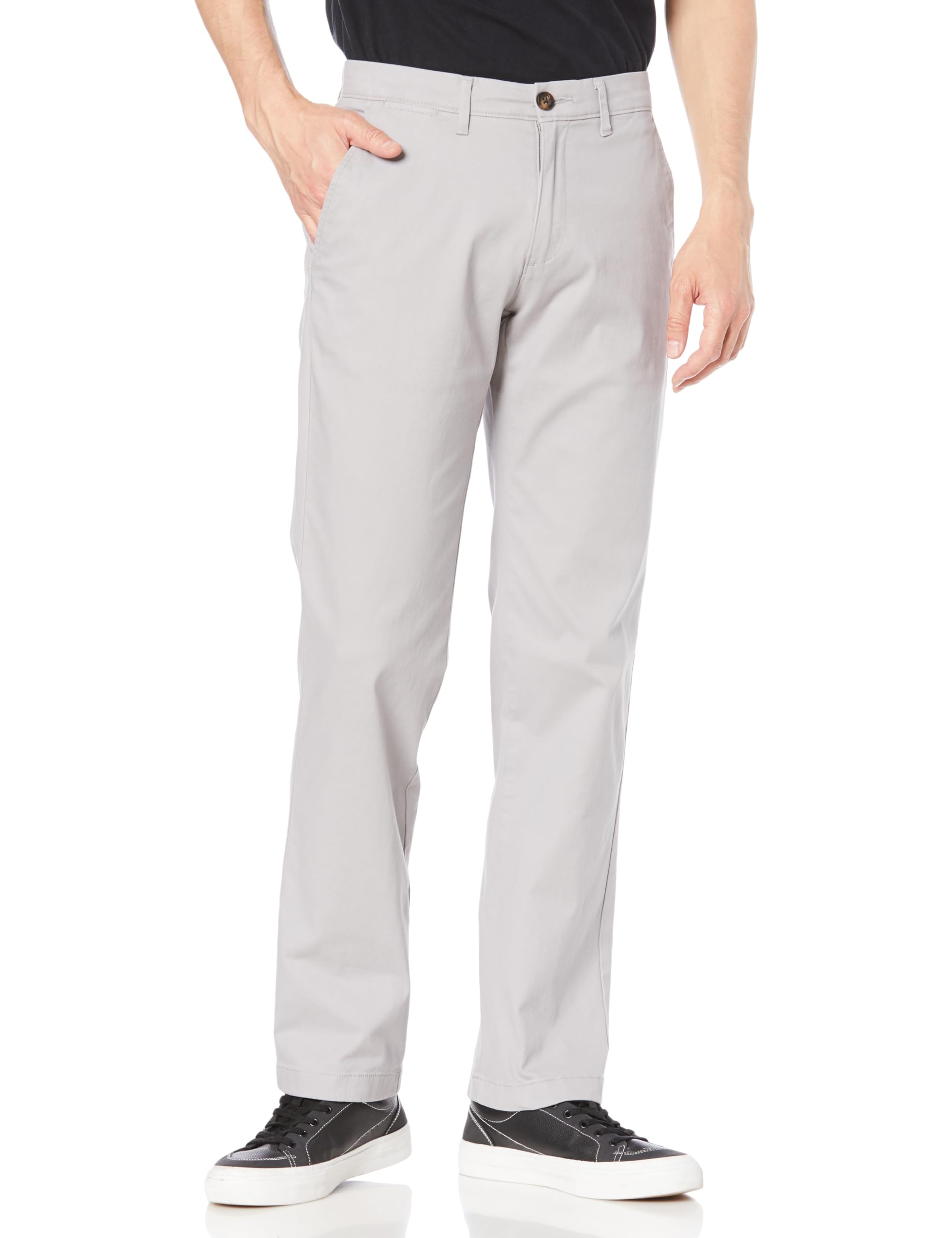 

Amazon Essentials Men s Classic Fit Casual Stretch Pants, Light Gray, Size W32 / L33