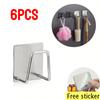 Kitchen Stainless Steel Sink Shelf Sponges Holders Adhesive Drain Drying Rack Wall Hooks Accessories Storage Organizer