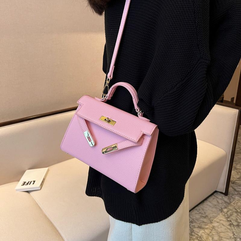 

Модные женские сумки Новая портативная наплечная сумка-мессенджер розовый