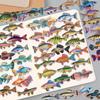 50 Ocean Creatures Fish Stickers - Creative Graffiti, Transparent PET, Waterproof for DIY Journals & Phone Cases