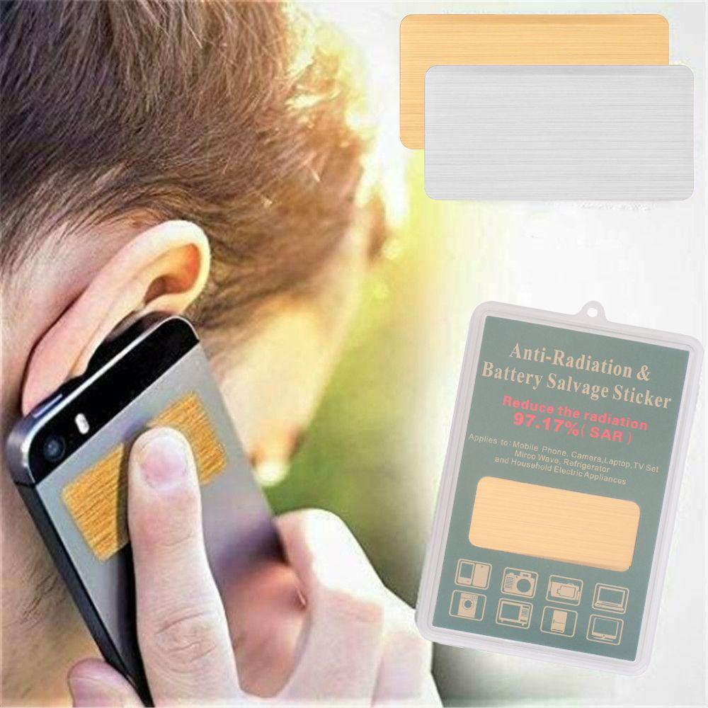 

Lightweight Phone Camera Stickers Anti EMF Shield Prevent Ionization Radiation Protection 2PCS золотий