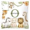 Animal with Name Pillow Case Personalized Pillow Dust Cover Bedroom Kids Wild Party Decoration Pillowcase Birthday Children Gift