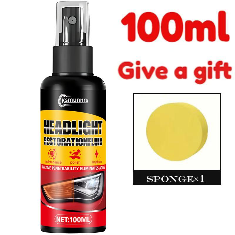 

Ksmunnrs Headlight Restoration and Renovation Liquid, ABS Resin, Quick Brightening Headlight Cleaner for Car Headlights, Removes 100ml