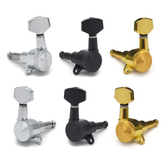 Guitar Locking Tuner Left Right Lock String Tuning Key Pegs Machine Heads Electric Folk Acoustic Guitar Replacement Accessory