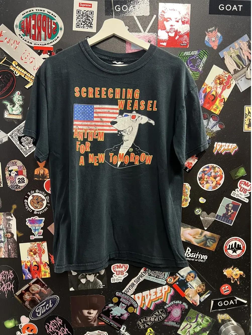 Vintage Screeching Weasel Anthem For A New Tomorrow Shirt XL