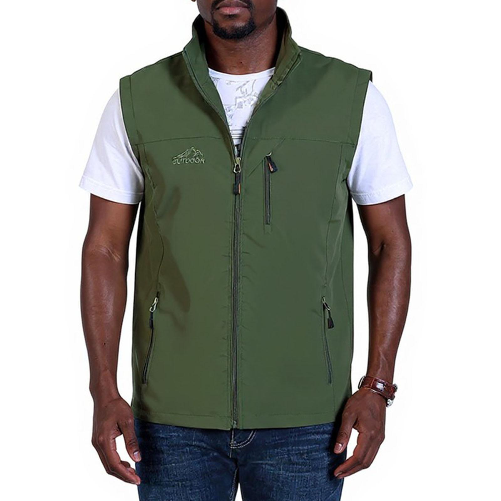 

Men s Outdoor Leisure Photography Fishing Multiple Pockets Big Size Vest M