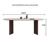Mid-Century Style Oval Travertine Dining Table & Chair Set with French Solid Wood