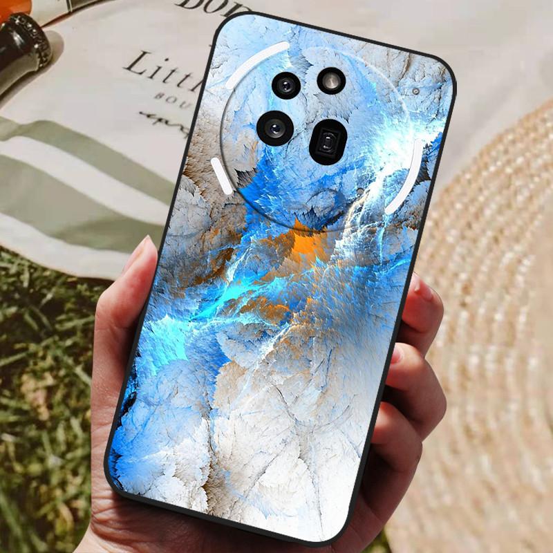 For Nothing Phone 3A Pro Case Phone3A Pro Cool Painted Silicone TPU Soft Cover for Nothing Phone 3A Pro A059P Cases Black Shells