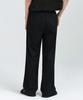 MUSINSA STANDARD [Cooltandard] One-Pleat Wide Elastic Waist Slacks [Black]
