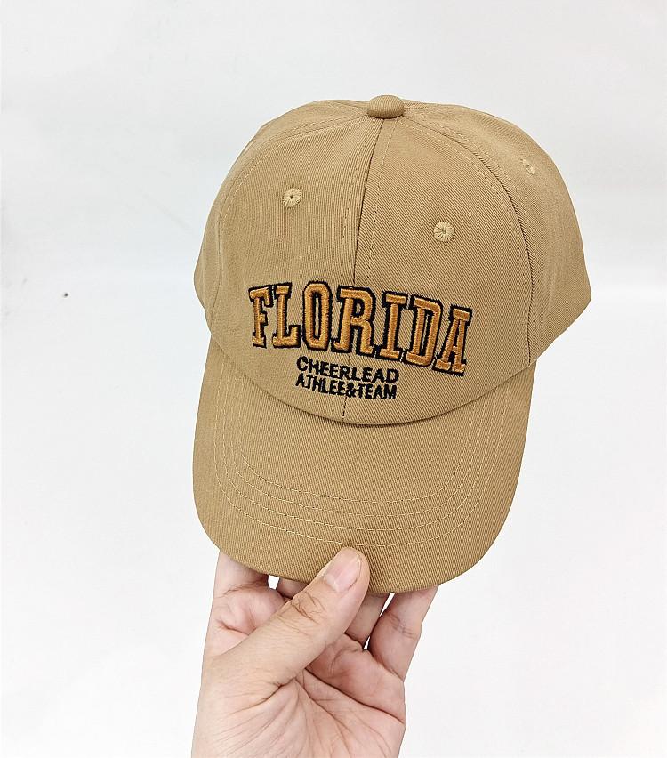 Fashionable Unisex Children's Embroidered Letter Baseball Cap Spring Autumn Duck Tongue Cap