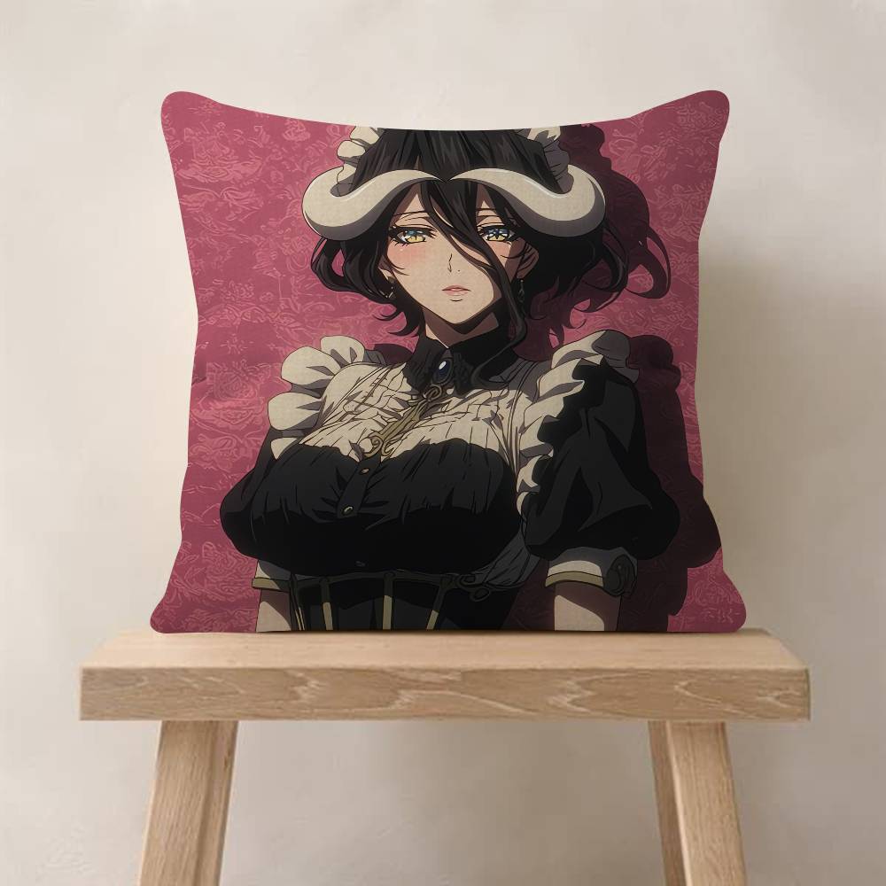 Anime A-Albedo Overlord Pillow Cover Sofa Cushion Cover Home Room Decoration Children Gift