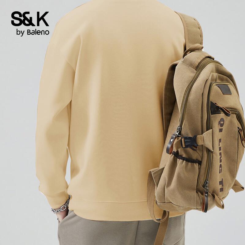Baleno Men's S&K Series Loose Fit Round Neck Sweatshirt