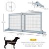 Freestanding Dog Gate, Foldable Pet Fence, Indoor Wood Barrier, Stair Gate with Support Feet, for Doorway, Hallway, Small and Medium Dogs