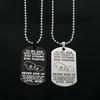 Pendant Military Brand Engraved Bead Chain High-end Fashion Mother's Day Gift Necklace