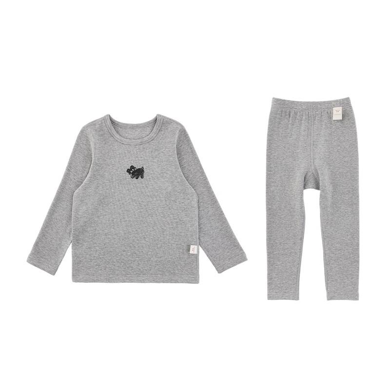 YouYou Girls Winter Cartoon Fleece Thermal Pajama Set 90 cm