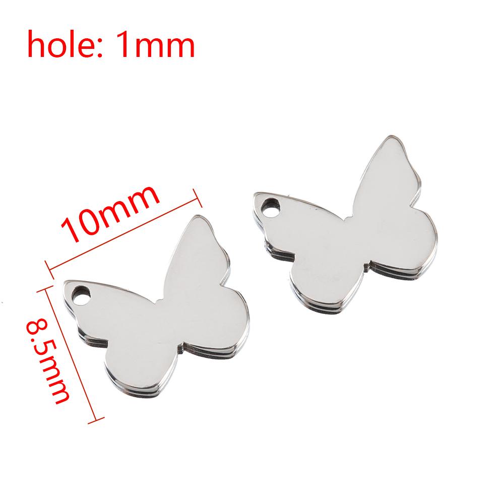 

20pcs Stainless Steel Pendants Hollow Butterfly Necklace Charm Earrings Bracelet Butterflies Component DIY Women Jewelry Making 20pcs