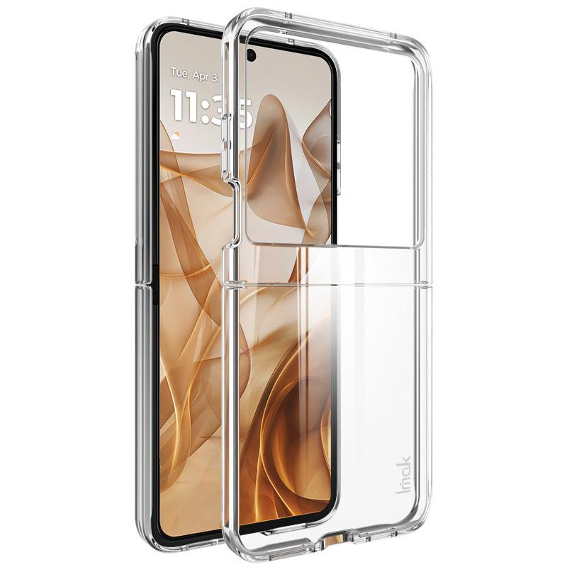 

IMAK Crystal Case II Pro for Motorola Razr 60/Razr 50 5G/Razr 2024 5G Case Clear PC Phone Cover (Upper Cover+Lower Cover) A