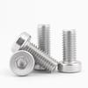 LINK CNC M3 Thin Head Hex Socket Cap Screw, 304 Stainless Steel, Low Head Bolt DIN7984