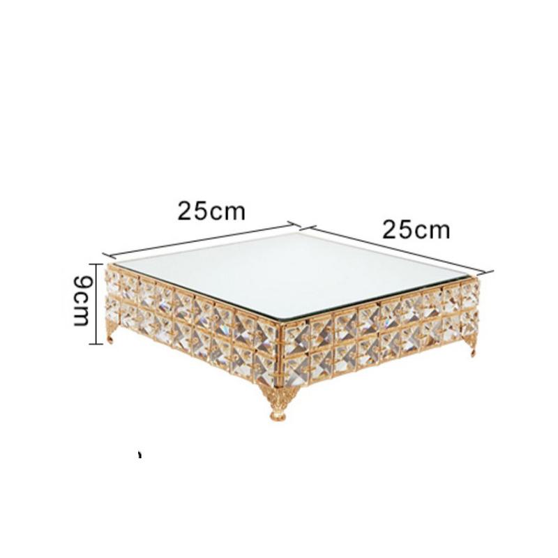 

Металлический зеркальный поднос, украшения, хрустальный стеклянный поднос для чая, поднос для чашек, подставка для торта, свадебный десерт, поднос для фруктов, украшение для рабочего стола