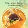 Old Guy Head Clear Tea: Monk Fruit, Luo Han Guo, Fat Sea, Sea Cucumber, Snow Pear, Loquat, Licorice, Dandelion, Orange Peel, Chrysanthemum, Lily.