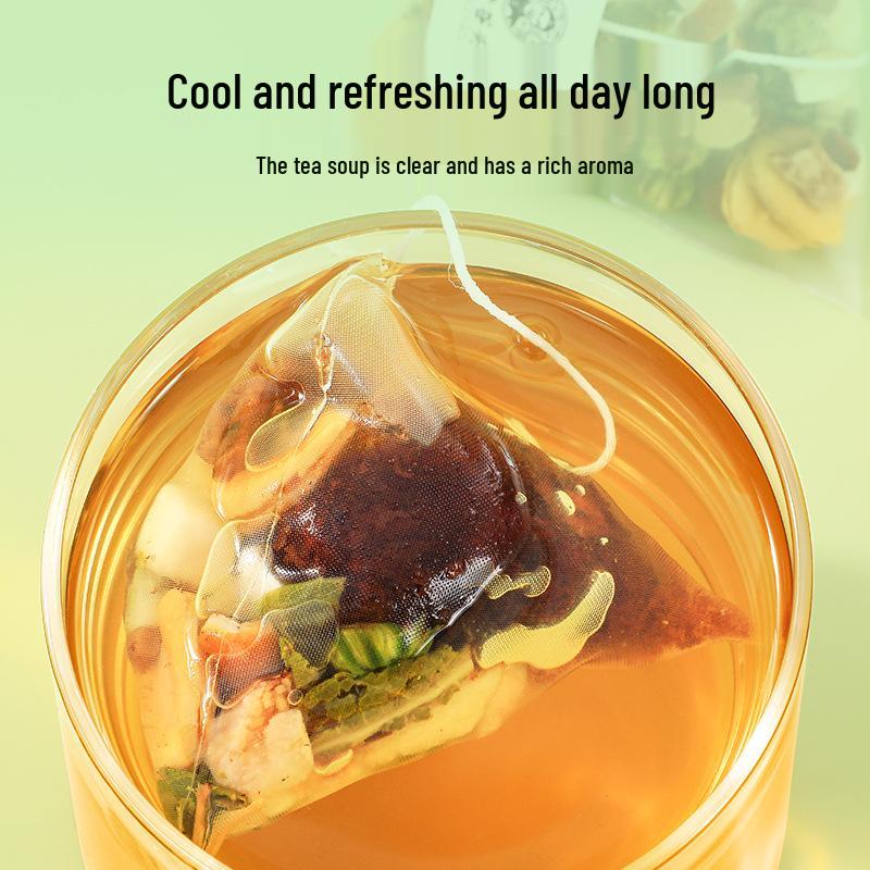 Old Guy Head Clear Tea: Monk Fruit, Luo Han Guo, Fat Sea, Sea Cucumber, Snow Pear, Loquat, Licorice, Dandelion, Orange Peel, Chrysanthemum, Lily.