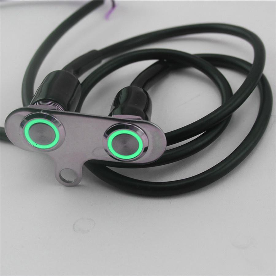 Motorcycle Handlebar Switch Self-return Reset Switch Button CNC Aluminum Alloy