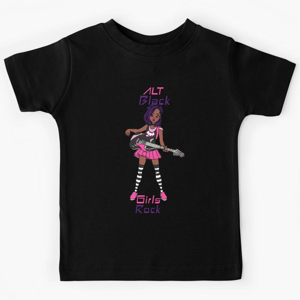 Alt Black Girl Rock Kids T-Shirt 160