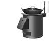 Portable Smokeless Wood-Burning Firewood Stove for Efficient Heating