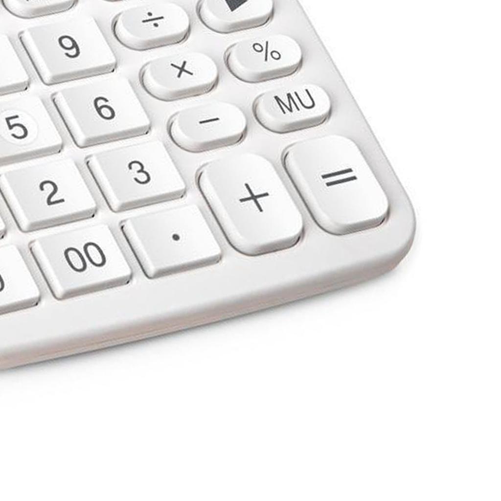 Large Button Desktop Calculator Silent Button LCD Display Multifunction Battery Powered for Office and Financial Use