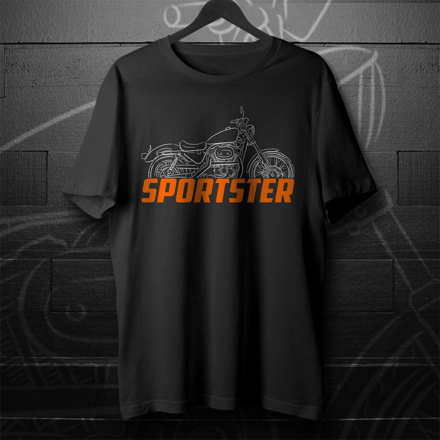 Black men s and women s T-shirt For Harley-Davidson Sportster XLH 883 1986-2003- Motorcycle XXXXL