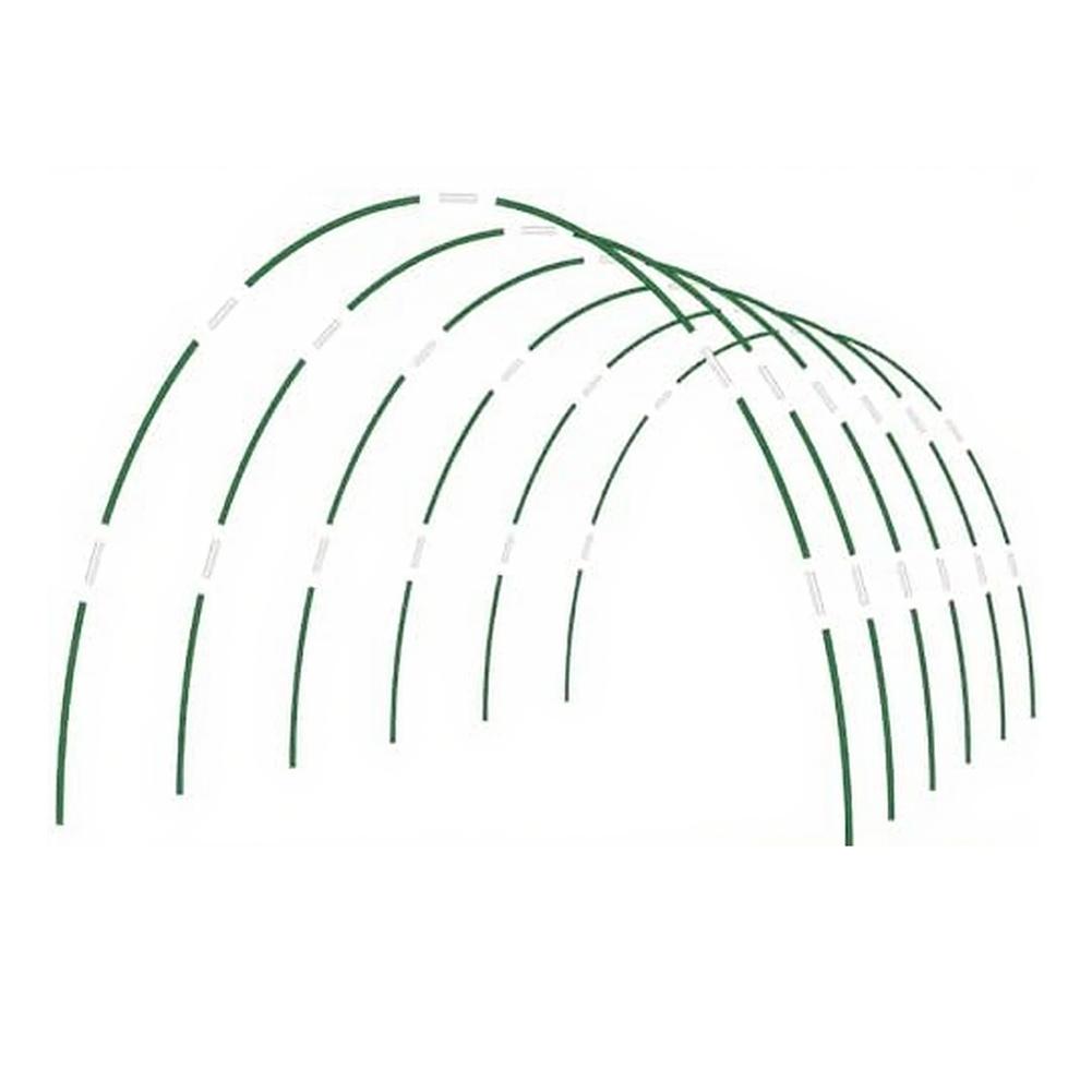 60PCS Garden Hoops Kit Fiberglass Archway Frame Support Row Covers Netting Raised Bed Tunnel Greenhouse Accessory DIY Tool Set