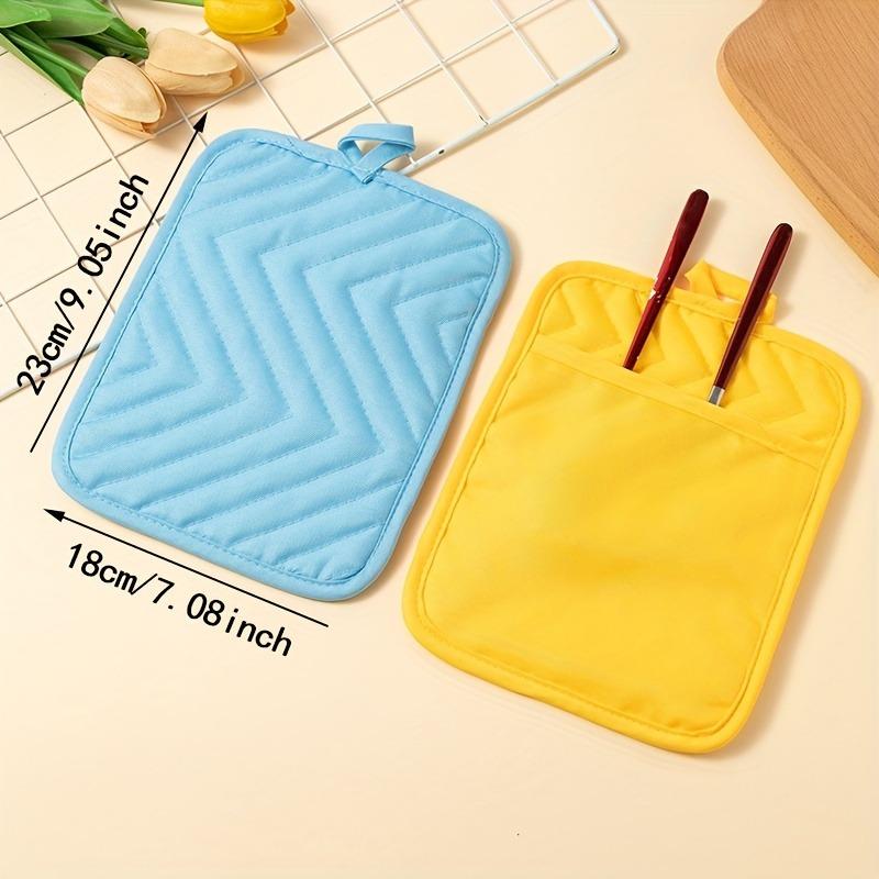 4pcs/set Baking Kitchen Oven Gloves Heat-resistant Microwave Gloves High-temperature Baking Resistant Fabric Cotton and Linen