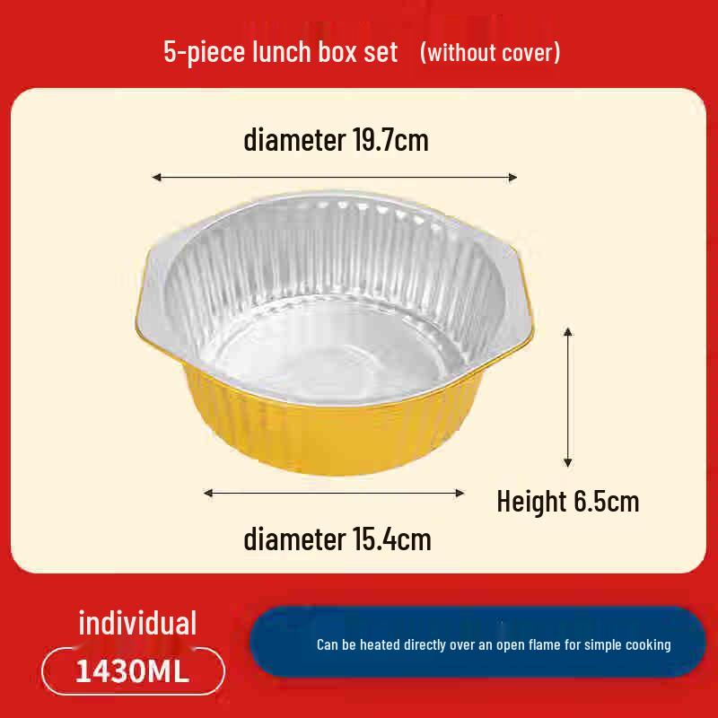 Disposable Aluminum Foil Mini Hot Pot & Takeaway Container