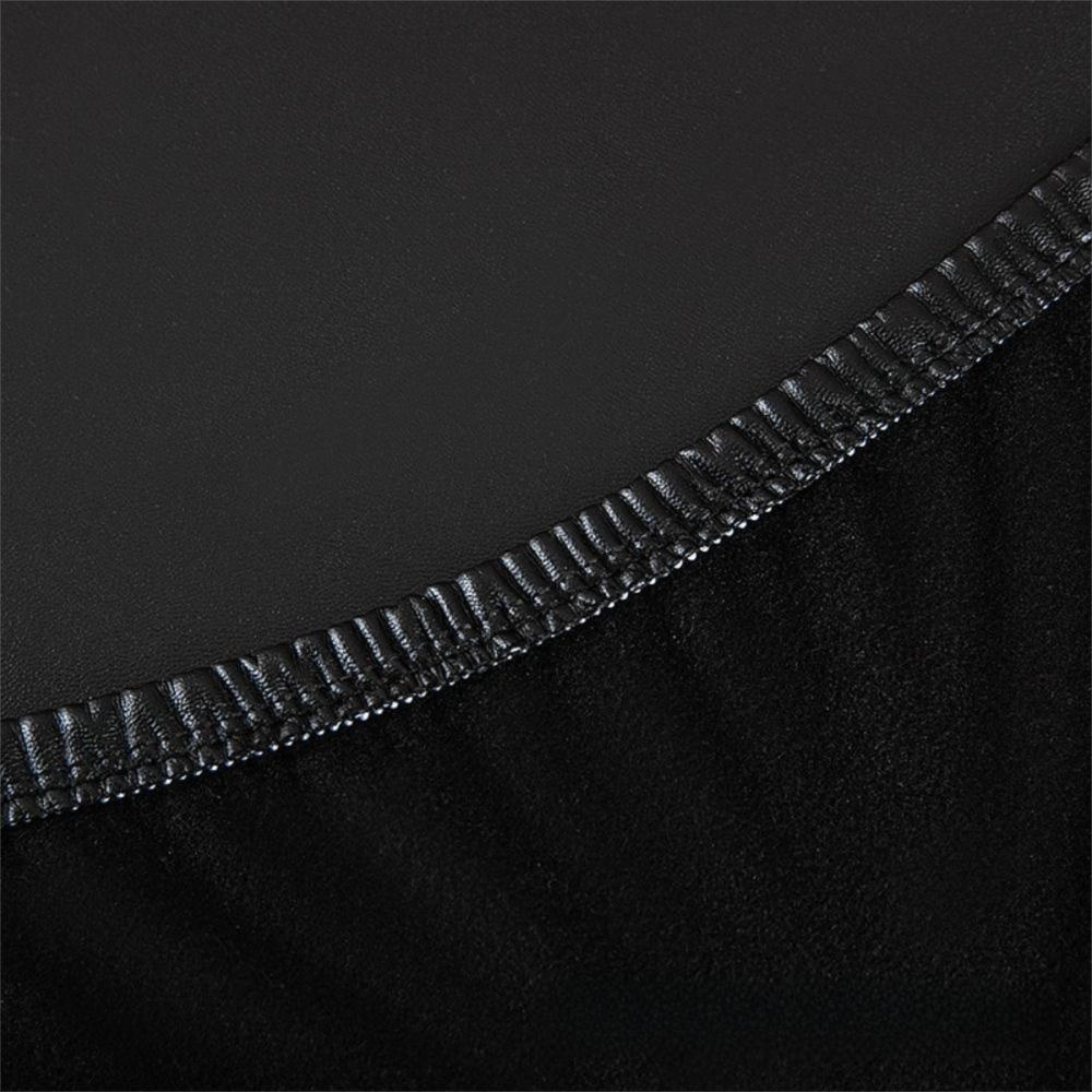 Square Shape PU Leather Chair Cover Oil-resistant Stretch Seat Cushion Cover  Dining Room