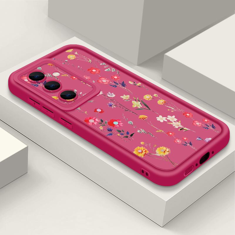 Pink Flower Soft TPU Case For Samsung Galaxy S26 S25 S24 S23 S22 Ultra S23 S25 FE A57 A17 A56 A55 A15 A16 A36 A37 5G Back Cover
