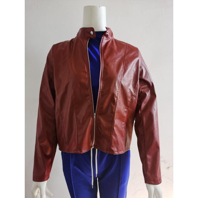 Autumn and winter fashion leather suit jacket women, urban beauty high-end temperament long-sleeved ladies jacket jacket MJ0087