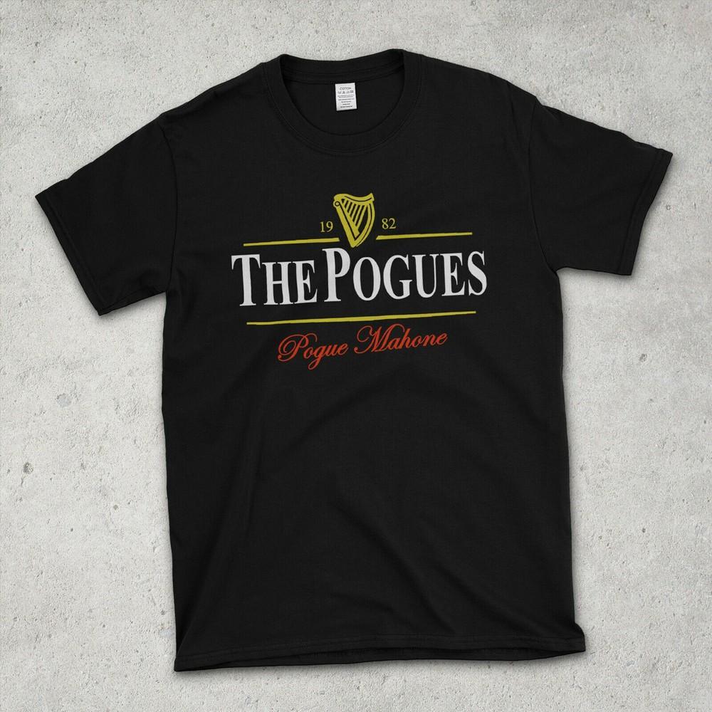 THE POGUES Pogue Mahone, Guinness Parody Cotton T Shirt - Retro Punk Size S-3XL Unisex T-Shirt