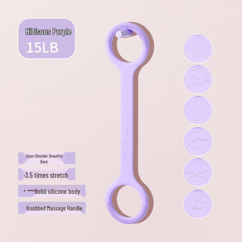 8-Shape Silicone Resistance Band: High-Elastic Yoga Shoulder Opener & Beautiful Back Exercise Tool