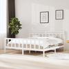 Cadre de lit sans matelas  bois massif 200x200 cm