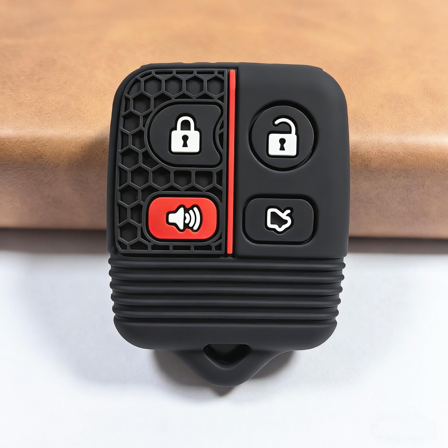 Ford Mondeo/Transit Honeycomb Key Cover Silicone Case - Compatible with Old Wing, Tiger, Explorer, and F650 Pickup. Default Bulk