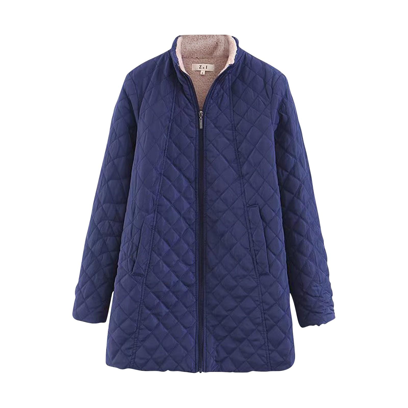 

Женская теплая повседневная куртка-бомбер на молнии с длинными рукавами и карманами, пальто и верхняя одежда