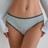 CINOON Women's Sexy Vintage Briefs Color Block Sports High-Cut Panties Skin Friendly Breathable Body-Hugging Triangle Underwear