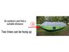 Outdoor Anti-Rollover Nylon Hammock with Mosquito Net - Single/Double Lightweight Parachute Cloth