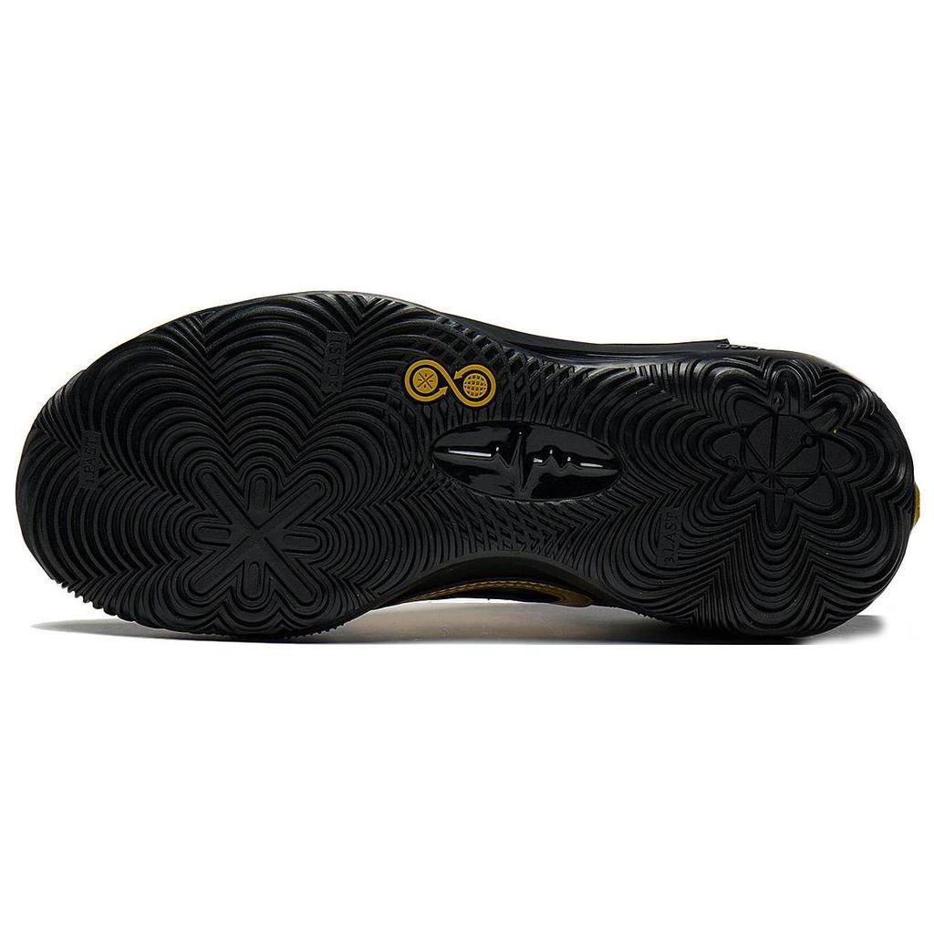 New LiNing Wade 808 2 Cushioning Anti Slip And Wear Resistant Low Top Basketball Shoes Black Gold ABPT017-2