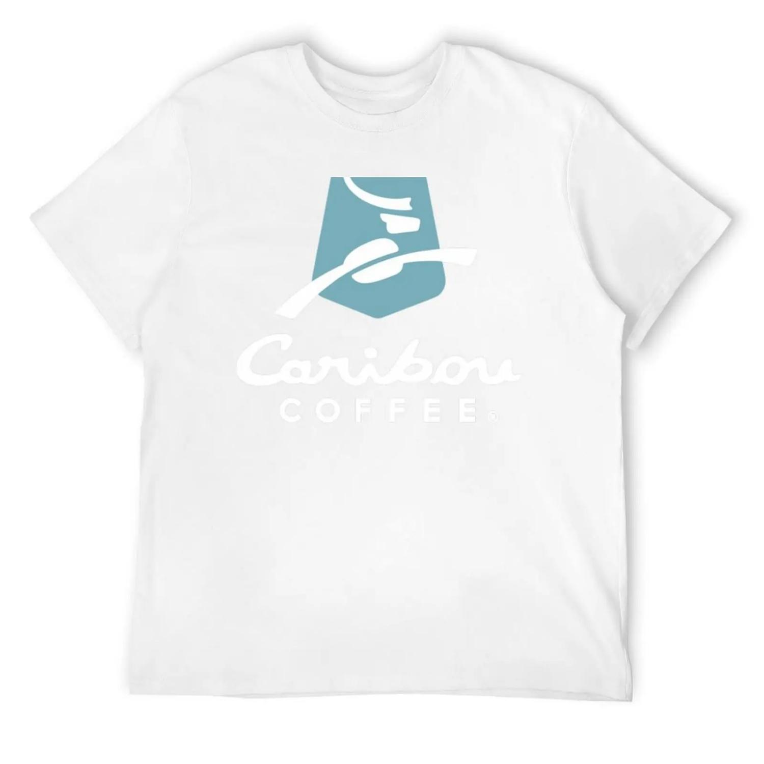 BEST SELLER Caribou Coffee Merchandise T-Shirt T-Shirt heavyweights summer top Short sleeve tee funny t shirts for men XXXXXL белый