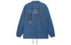 Li Ning Skateboard Denim Jackets Men's Blue Lapel Moderate Straight Fit AFDR741-1