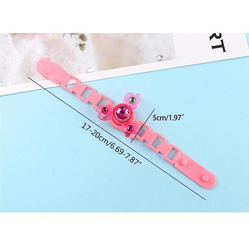 Glowing Spinner Watch Antistress Toy Funny Party Dressing Costume Accs Fidget Wristband Toy Novelty Anxiety Reduce Gag Multicolor