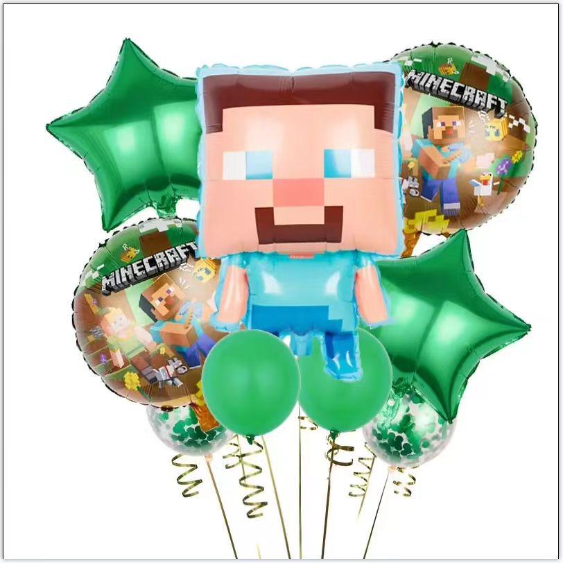 Minecraft Alien Creeper Cartoon Anime Game Balloon